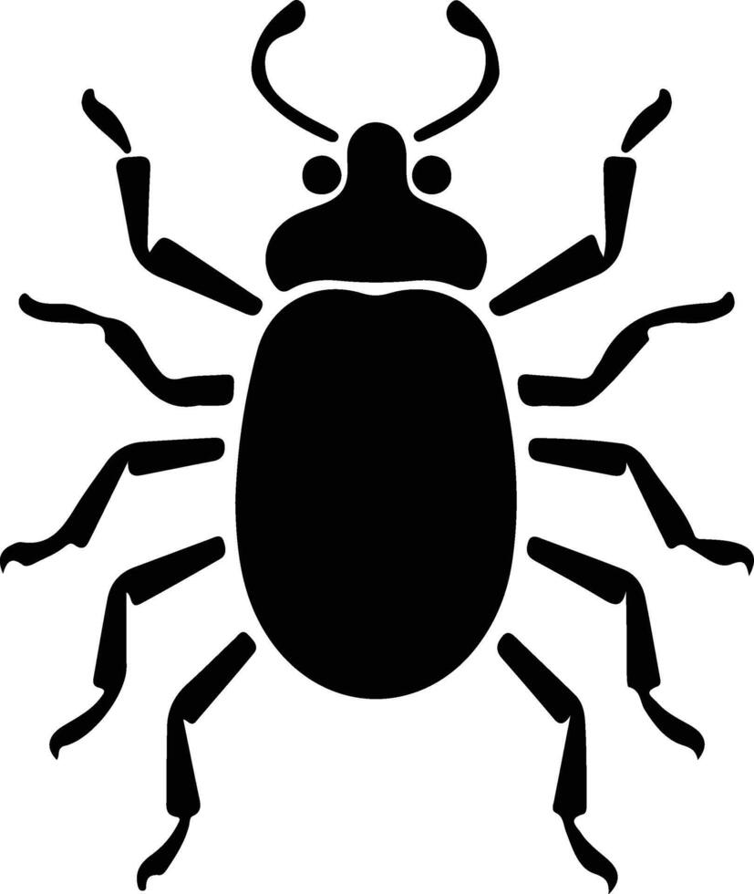 weevil  black silhouette vector