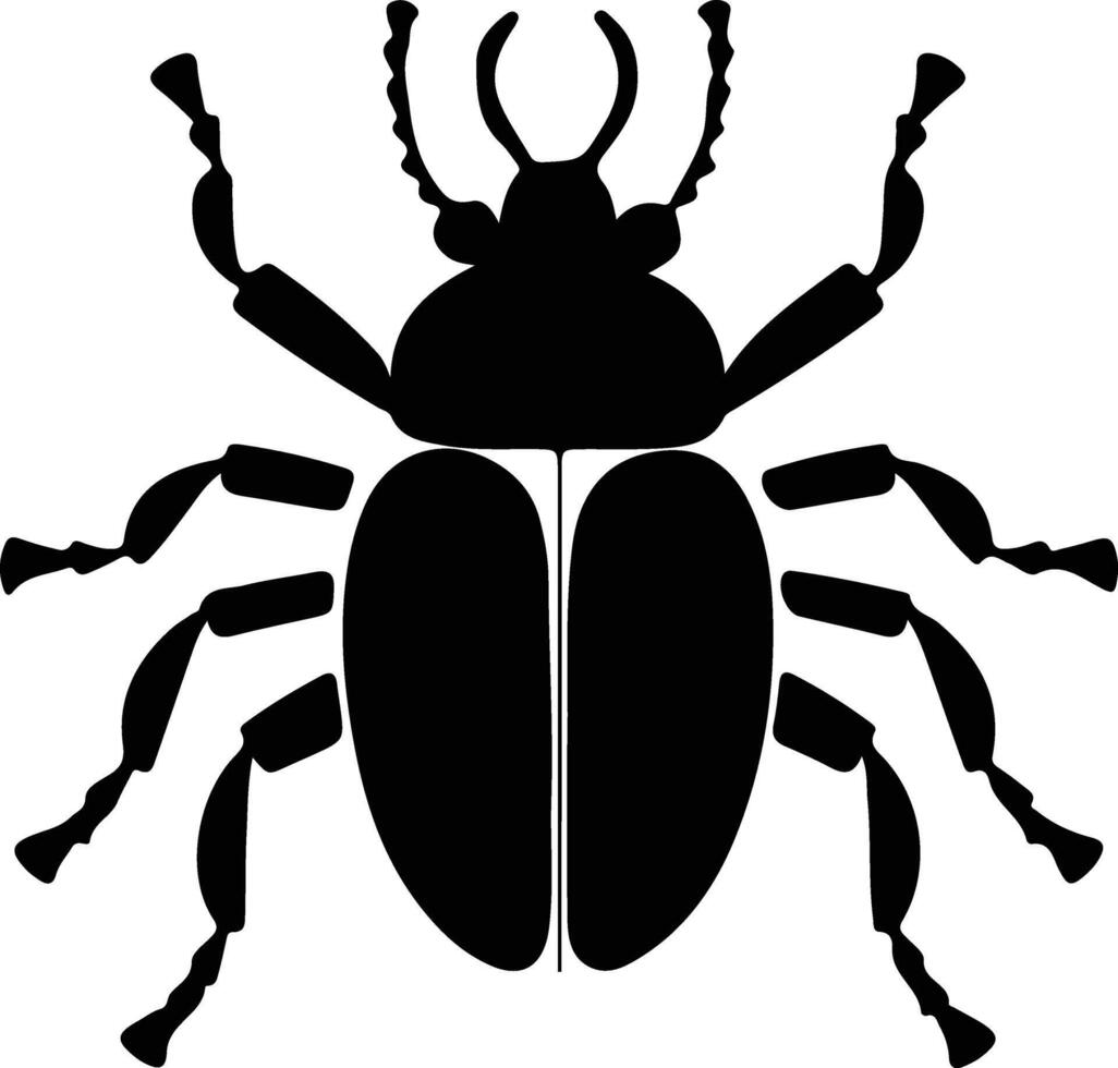 weevil  black silhouette vector