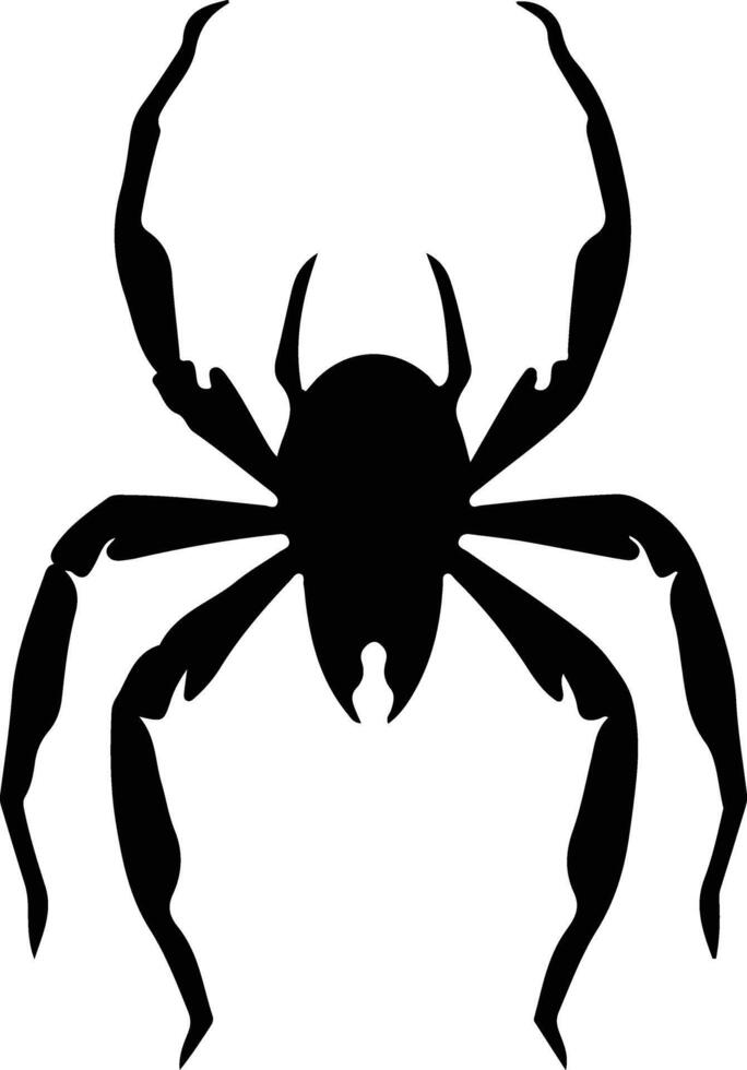 whip scorpion  black silhouette vector