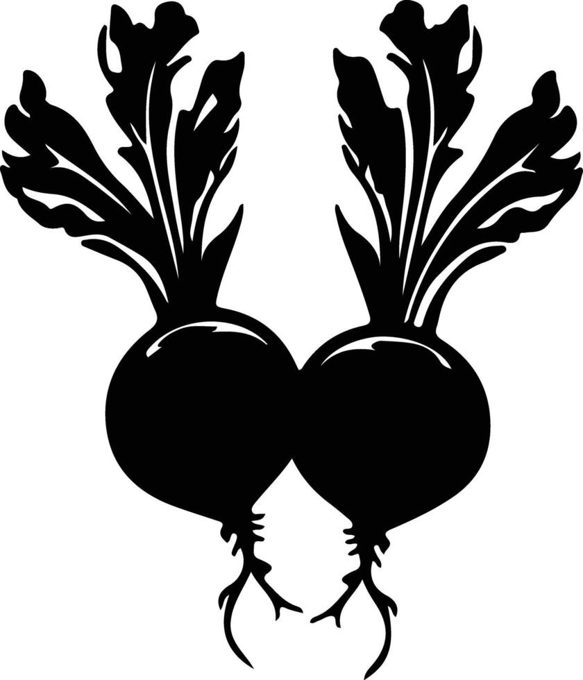beets  black silhouette vector