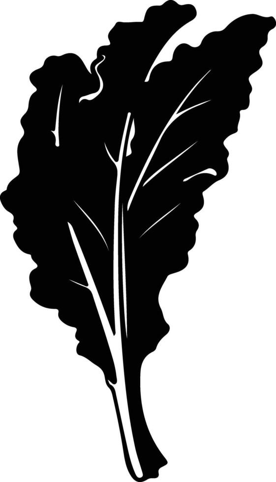 chard  black silhouette vector
