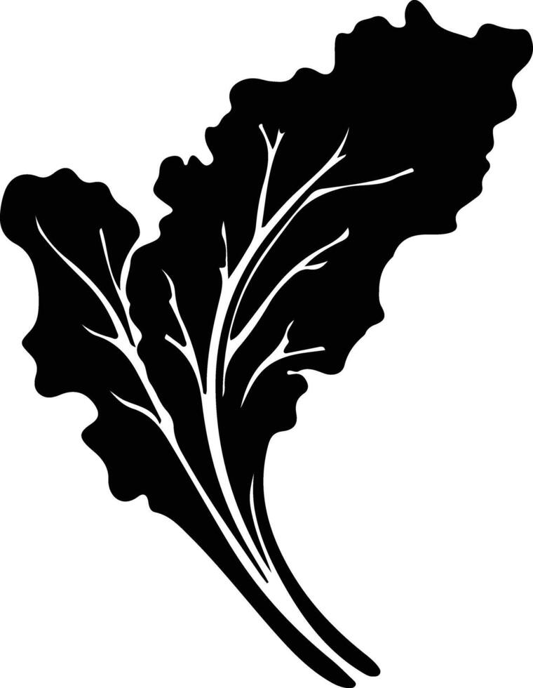 chard  black silhouette vector