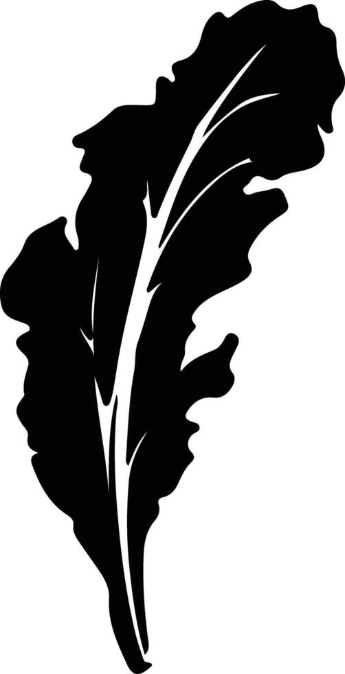 chard black silhouette vector