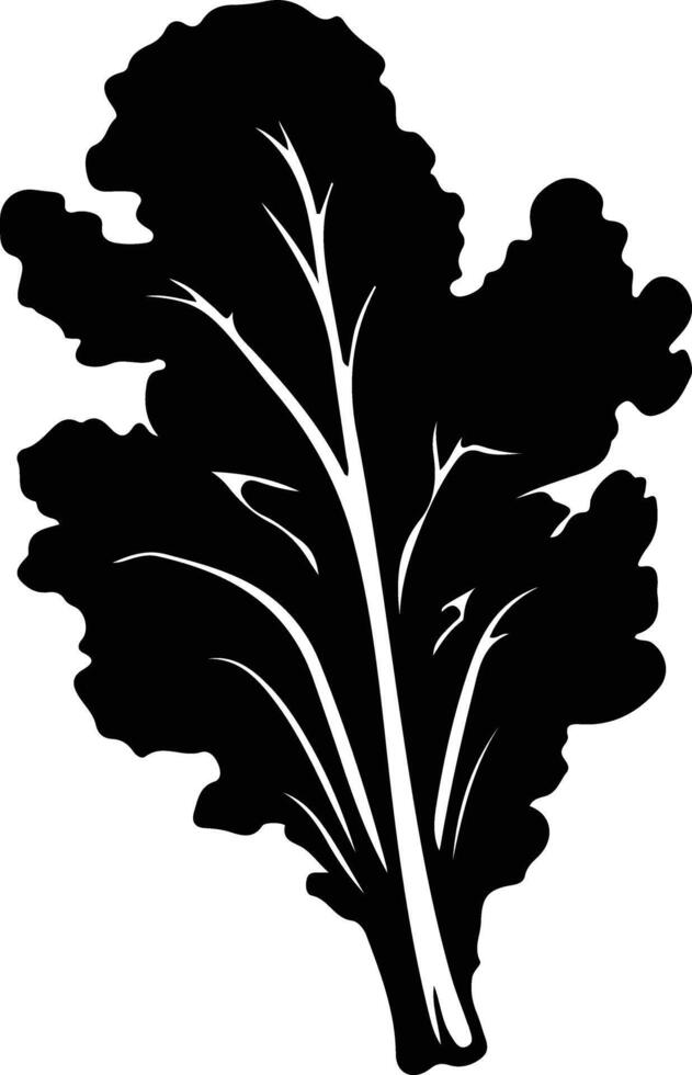 chard  black silhouette vector