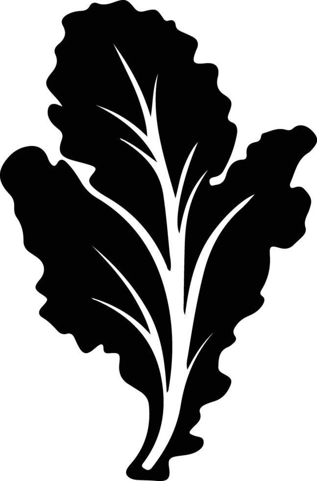 chard  black silhouette vector