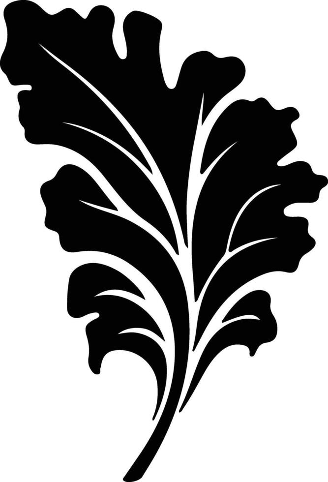 chard  black silhouette vector