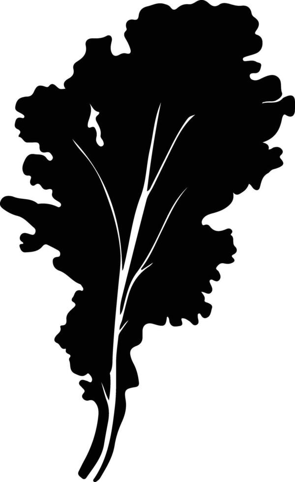 chard  black silhouette vector