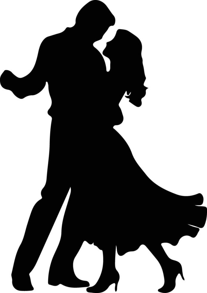 salsa black silhouette vector