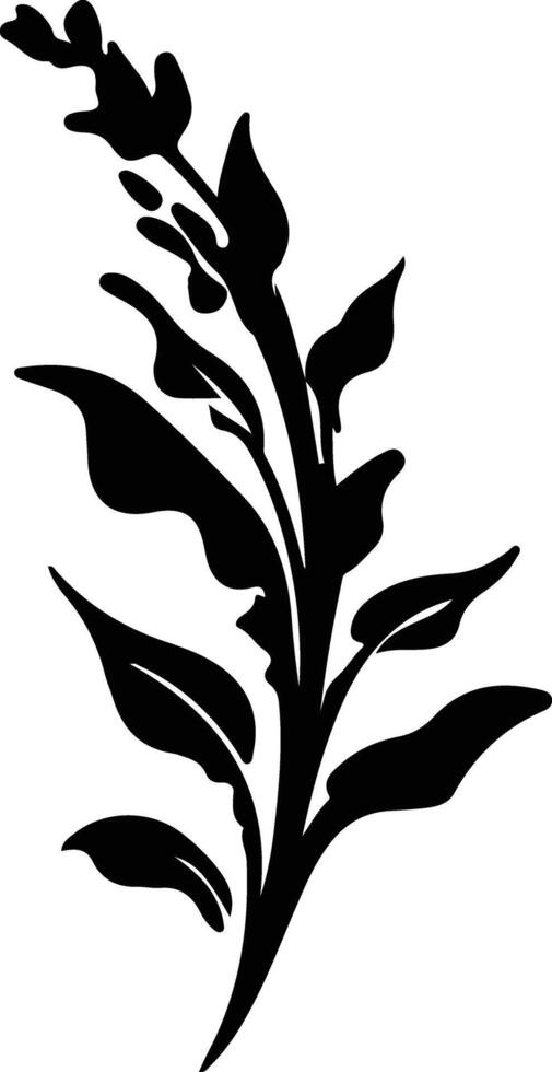 sorrel  black silhouette vector