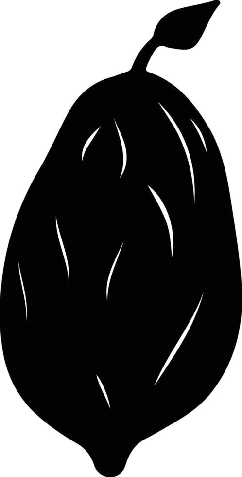 sweet potato black silhouette vector