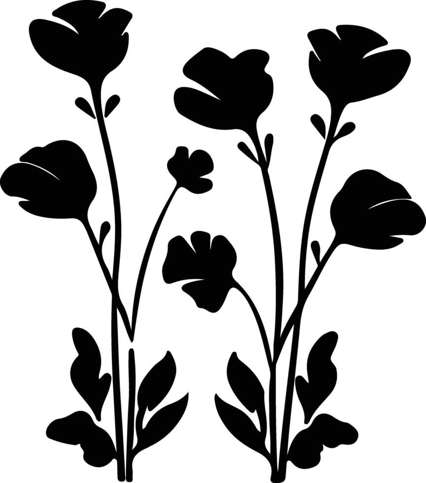 sorrel  black silhouette vector