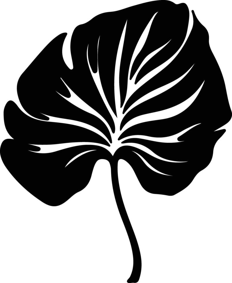 taro  black silhouette vector