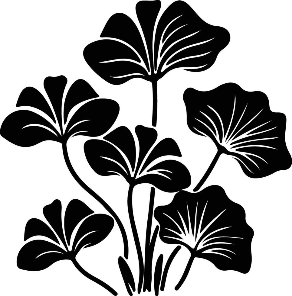 taro  black silhouette vector