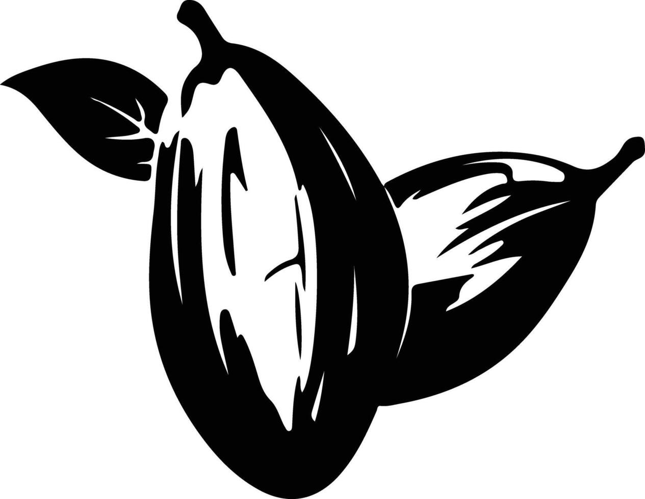 sweet potato  black silhouette vector