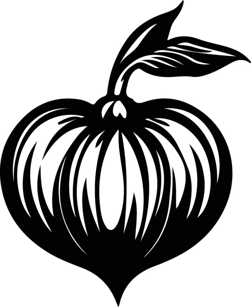 tomatillo  black silhouette vector