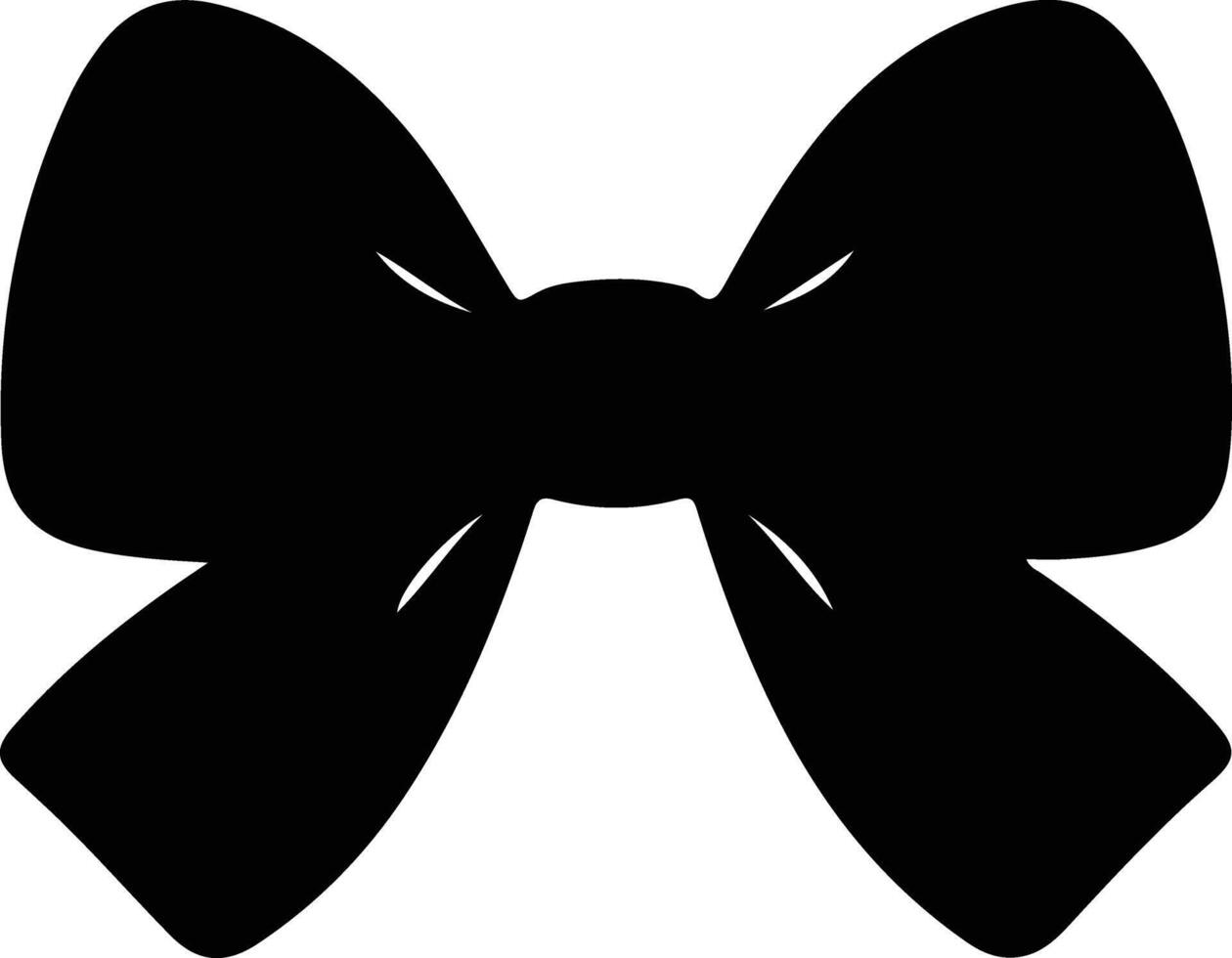 bow  black silhouette vector