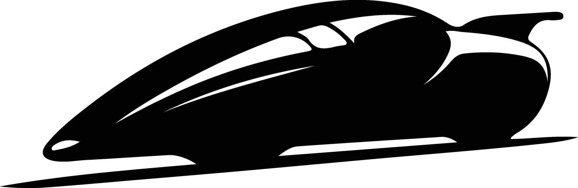 bobsleigh negro silueta vector