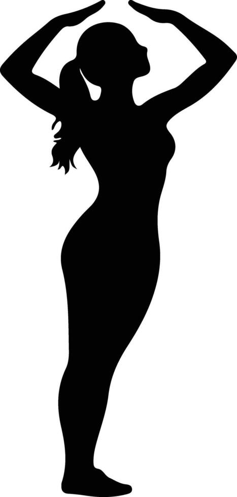 fitness  black silhouette vector