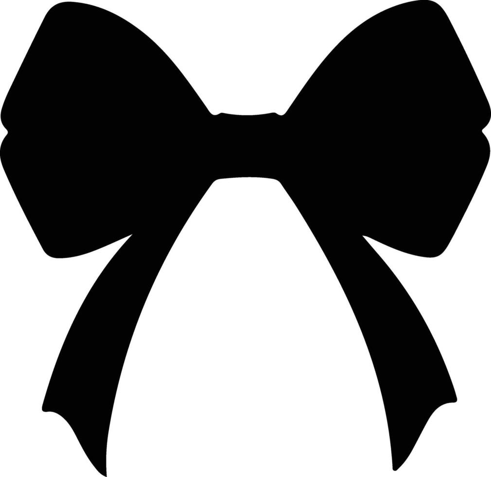 bow  black silhouette vector