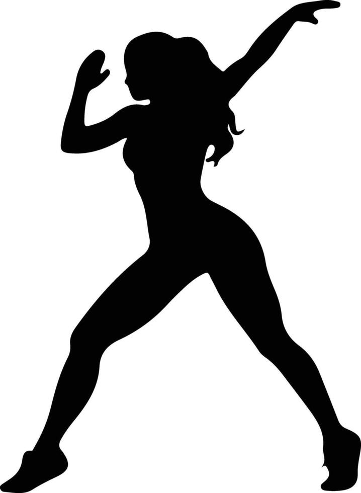fitness  black silhouette vector