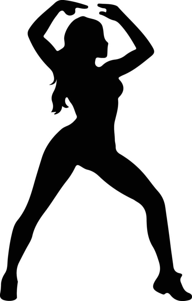 fitness  black silhouette vector