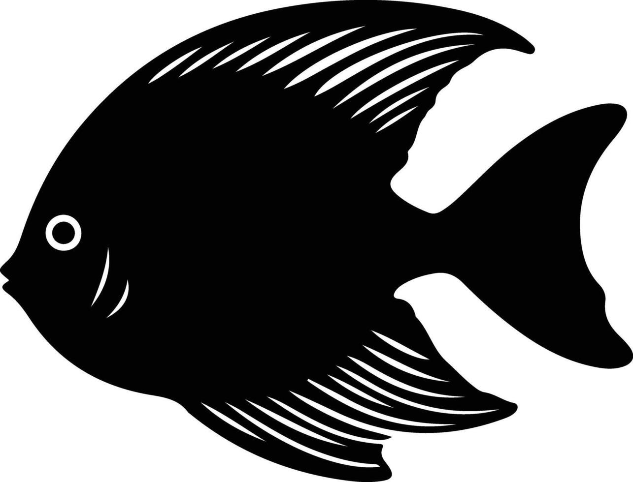 discus  black silhouette vector