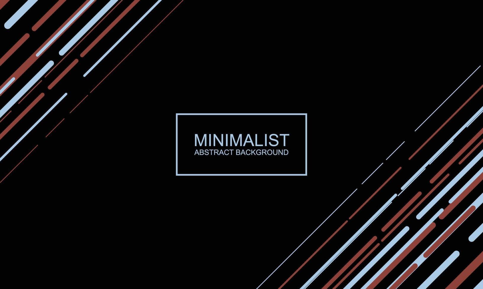 Minimalist blue and black diagonal rounded lines background. Abstract background. vector