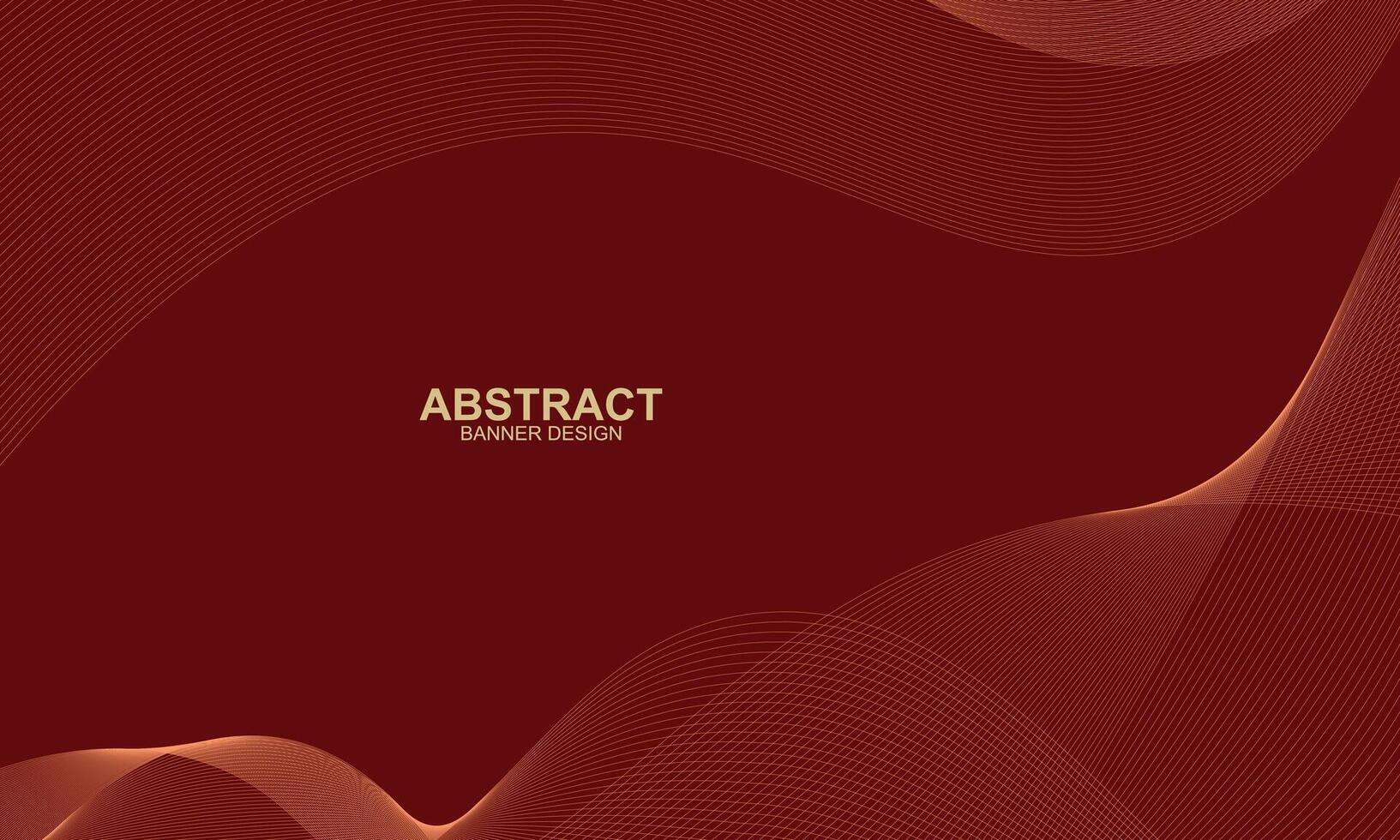 Modern gold wavy lines background. vector