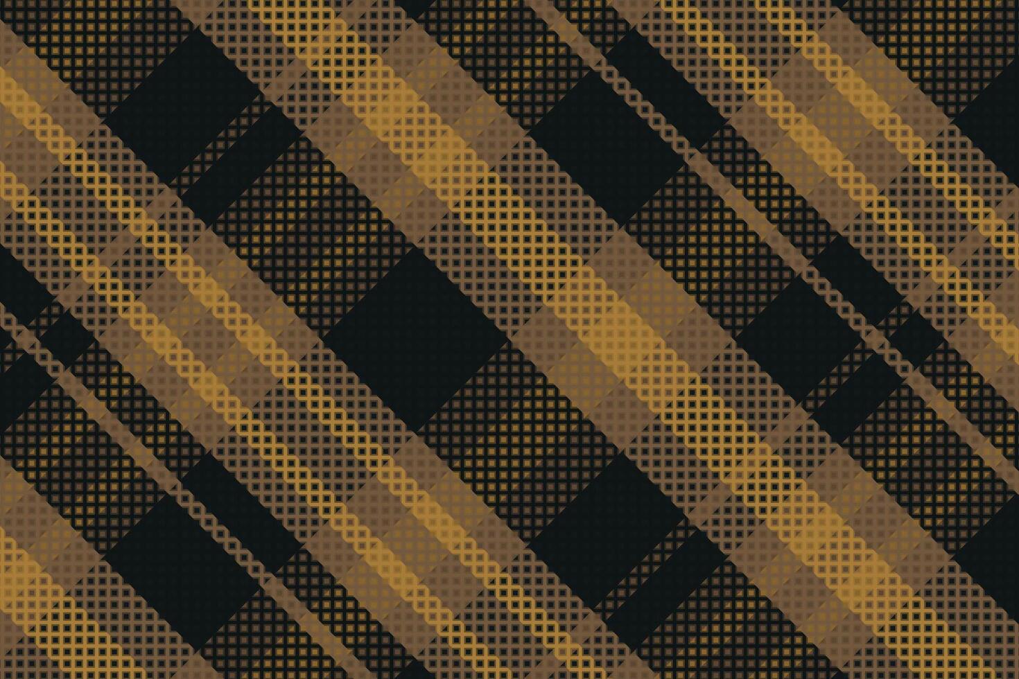 Tartan plaid pattern with texture and warm color. vector