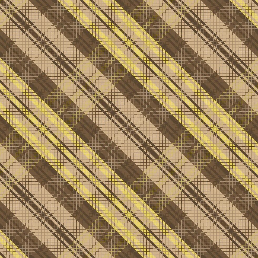 Tartan plaid pattern with texture and warm color. vector