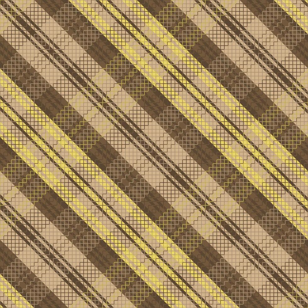 Tartan plaid pattern with texture and warm color. vector