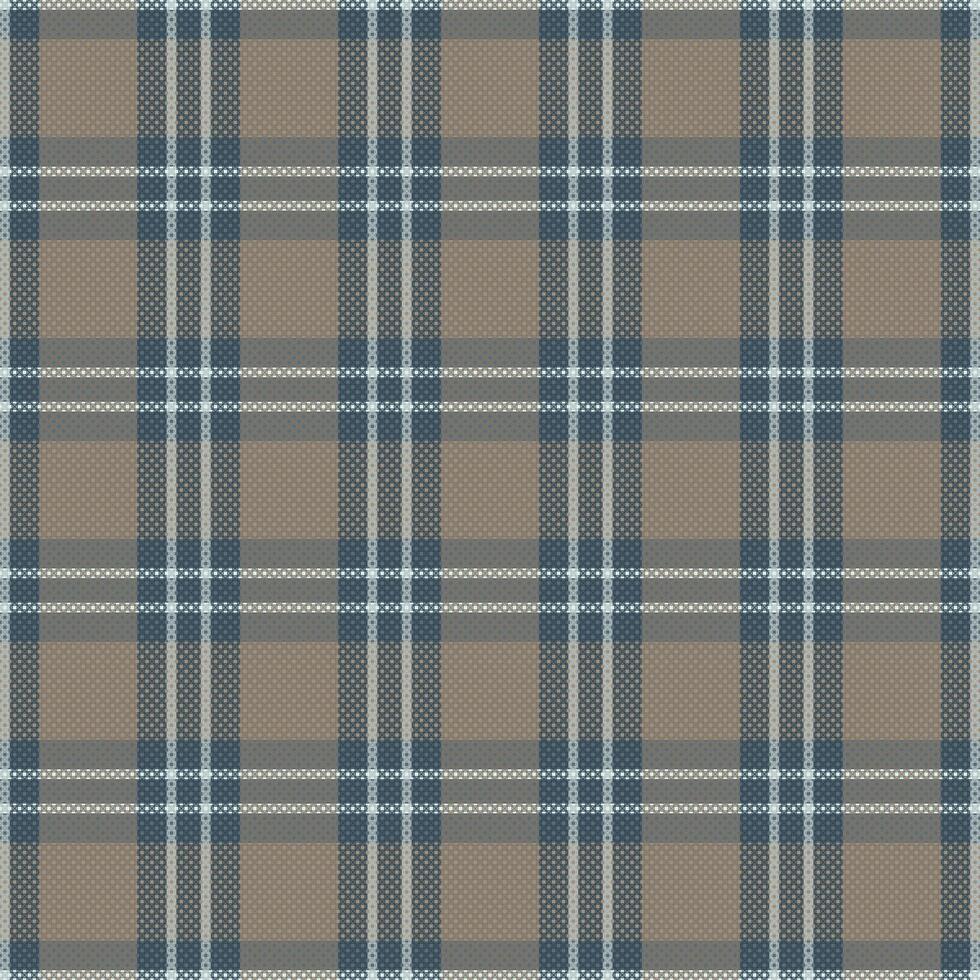 Tartan plaid pattern with texture and warm color. vector