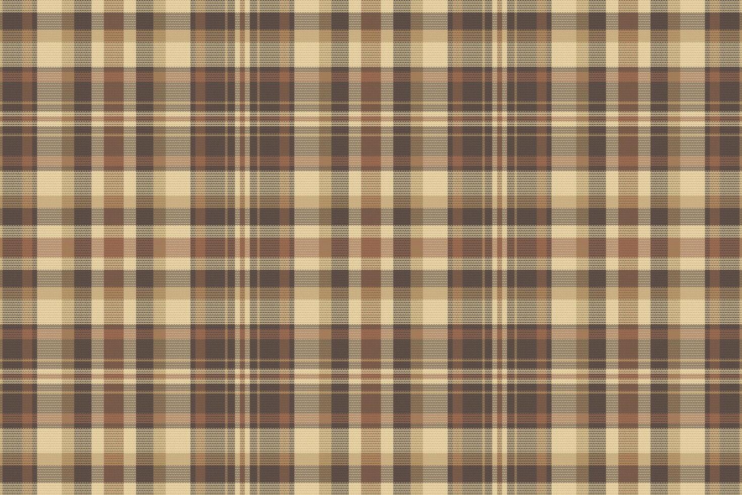 Tartan plaid pattern with texture and warm color. vector