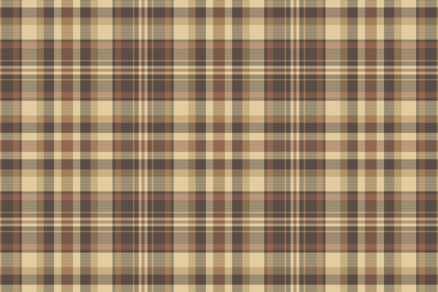 Tartan plaid pattern with texture and warm color. vector