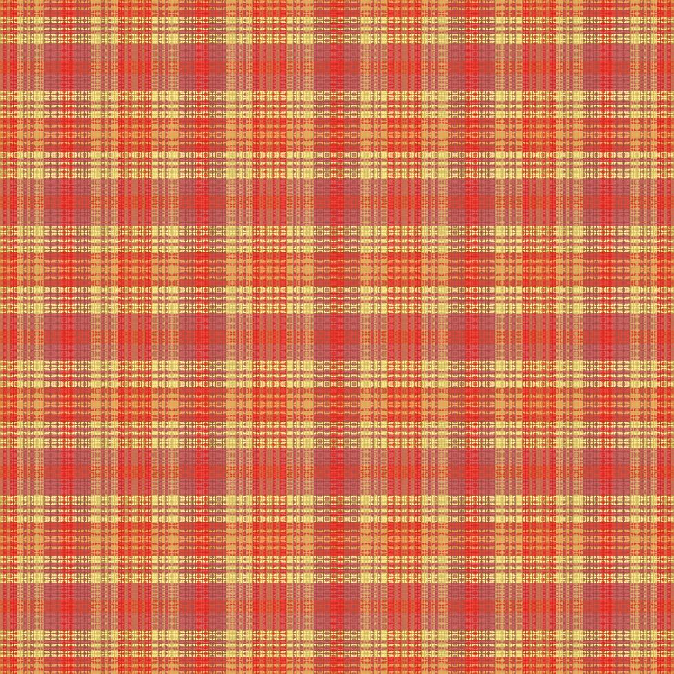 Tartan plaid pattern with texture and warm color. vector