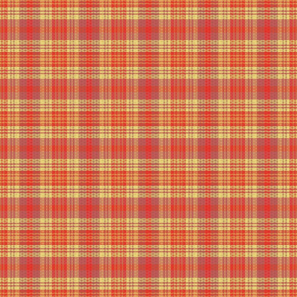 Tartan plaid pattern with texture and warm color. vector