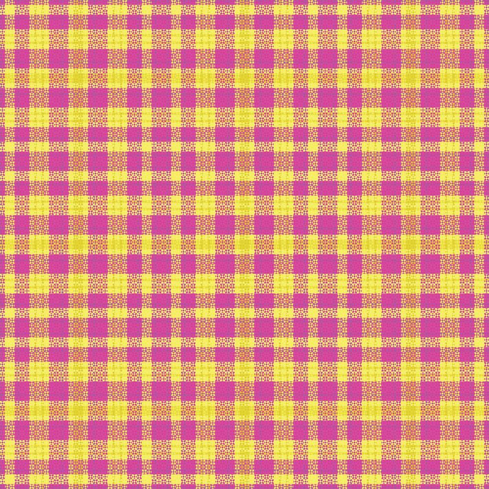 Tartan plaid pattern with texture and warm color. vector