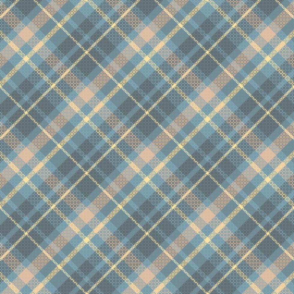 Tartan plaid pattern with texture and warm color. vector