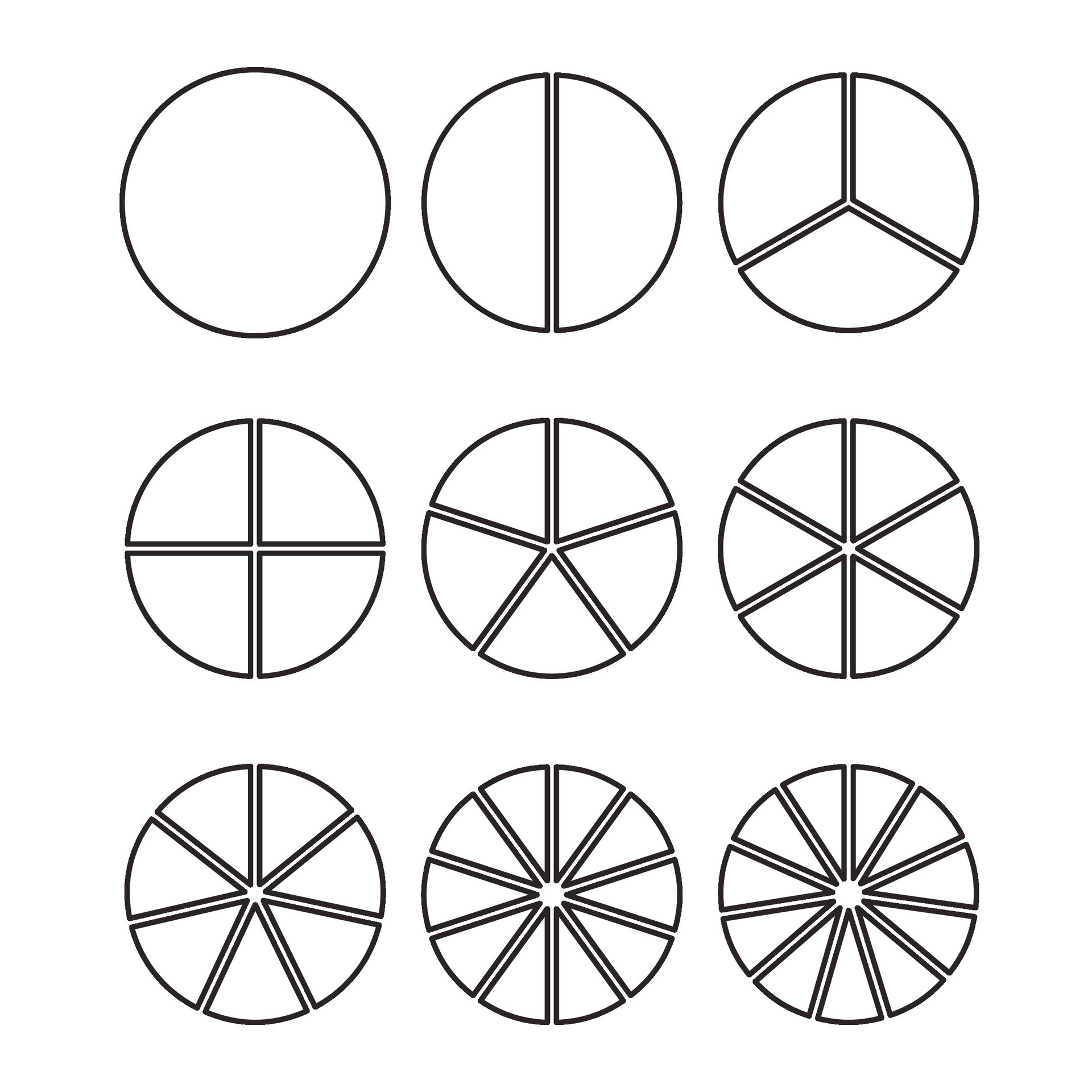 Pie chart or graphic, precieuse part of circle infographic. Vector ...