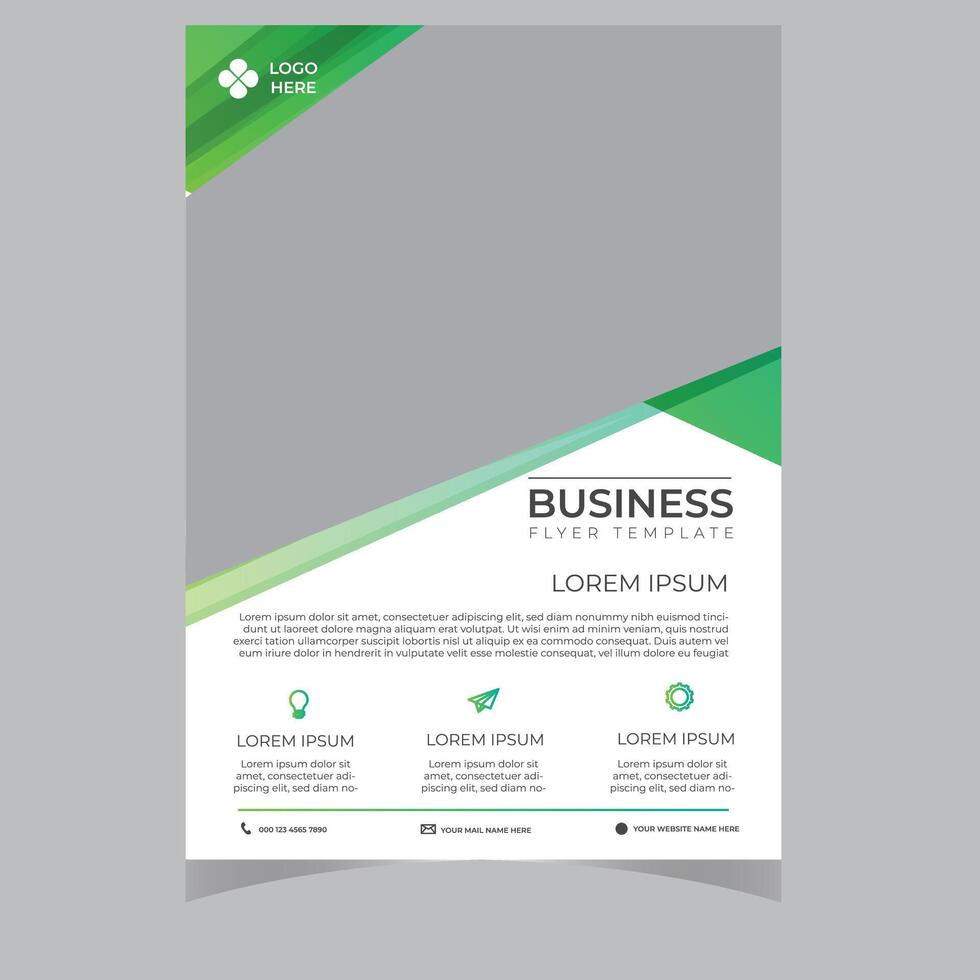 Template vector design for Brochure, Annual Report, Magazine, Poster, Corporate Presentation, Portfolio, Flyer, infographic, layout modern with blue color size A4, Front and back,