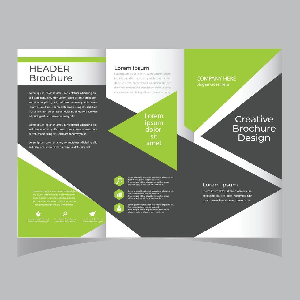 Tri fold brochure design. Teal, orange corporate business template for tri fold flyer. Layout with modern circle photo and abstract background. Creative concept 3 folded flyer or brochure vector