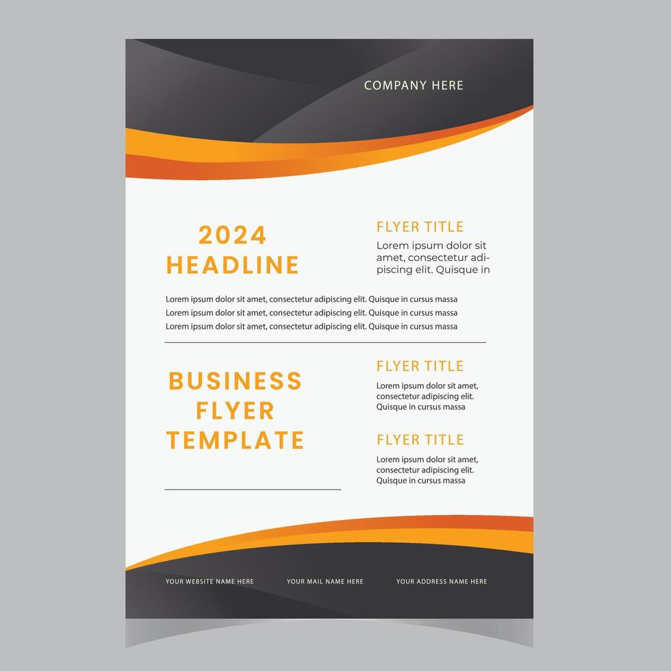 Business conference flyer template or online live webinar and corporate Business flyer, leaflet, poster layout, Business Brochure template design vector