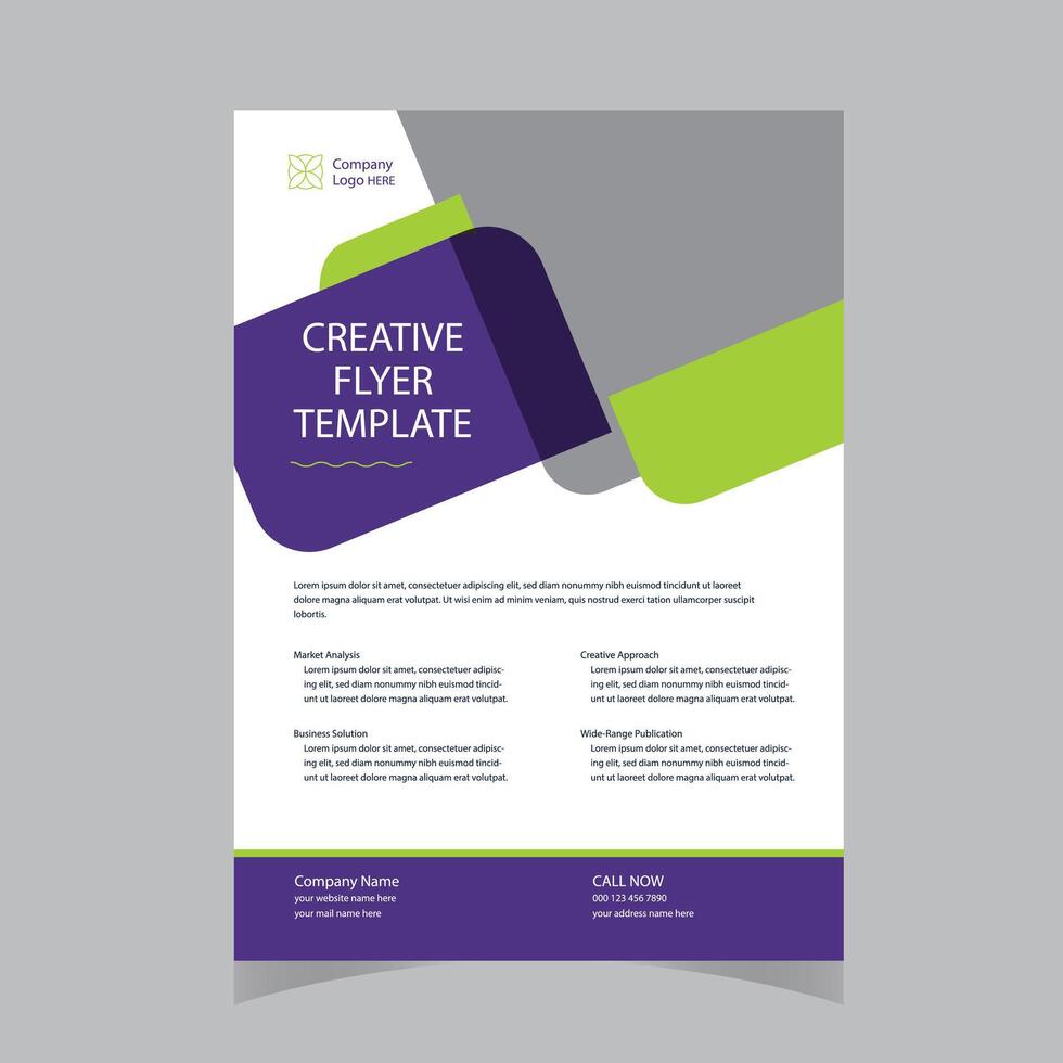 Poster cover book design template with space for photo background, Use for annual report, vector