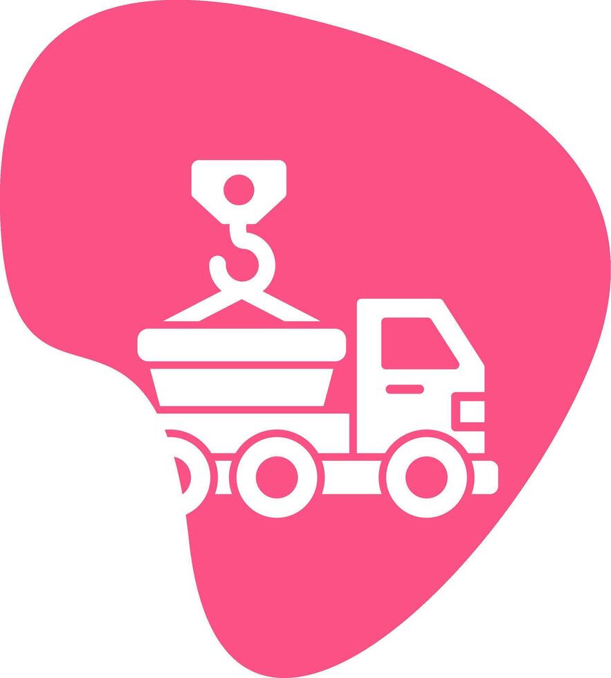 Skip Truck Vecto Icon vector