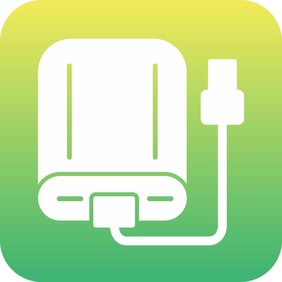 External Hard Drive Vecto Icon vector
