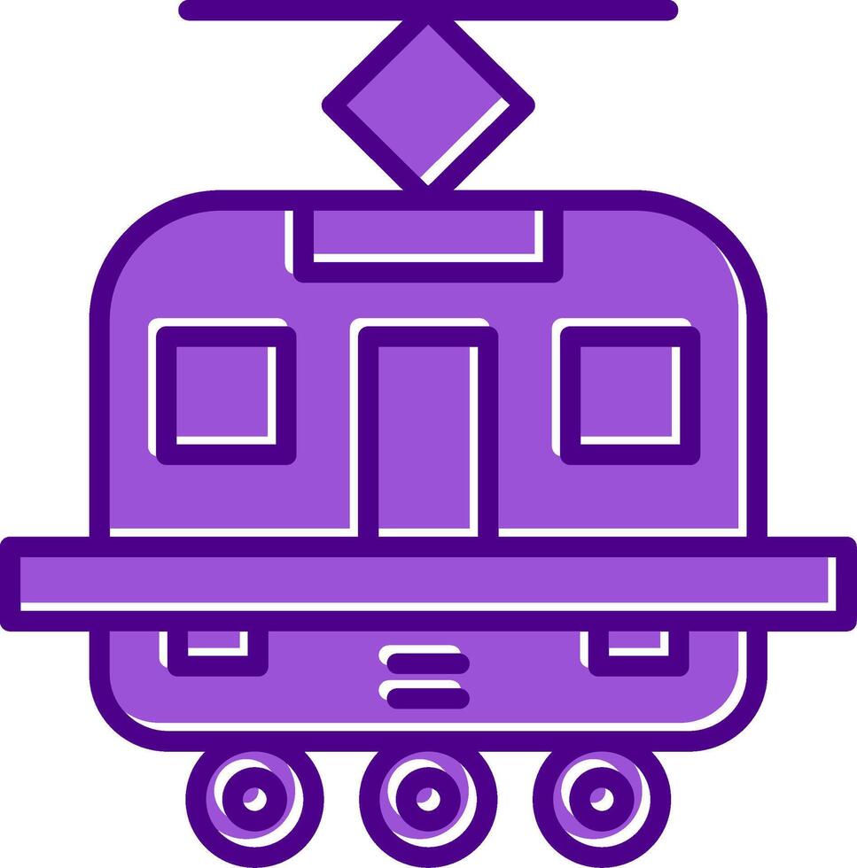 Tram Vecto Icon vector