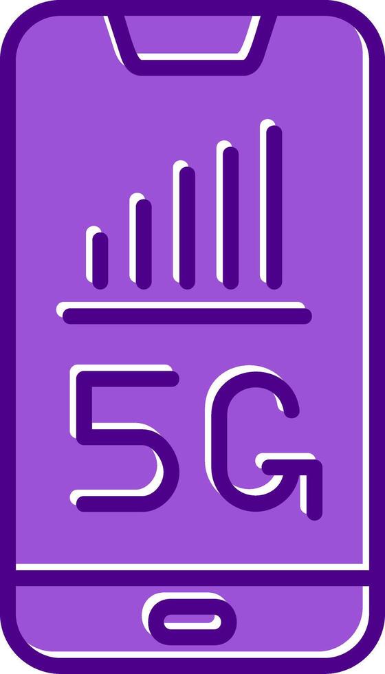 5G Smartphone Vecto Icon vector