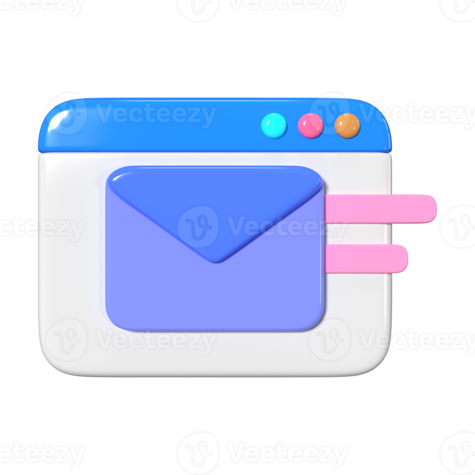 Email 3D Illustration Icon png