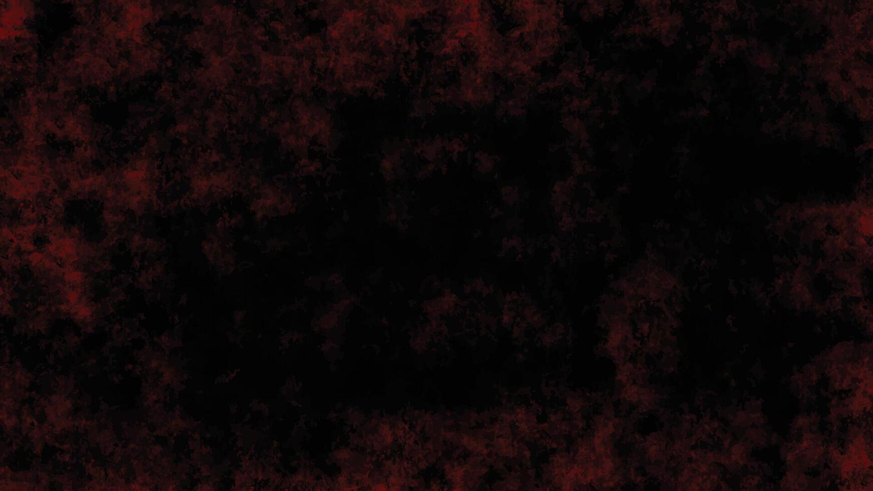 Distressed red grunge texture on dark background, vector