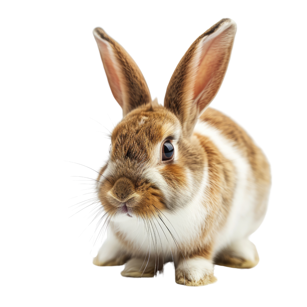 AI generated rabbit on a transparent background png